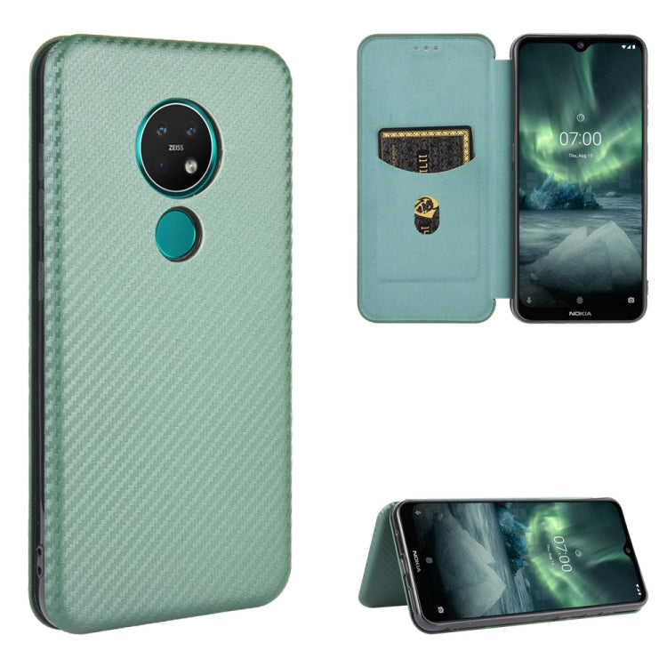Carbon Fiber Texture Magnetic Horizontal Flip TPU + PC + PU Leather Case with Card Slot, For Nokia 2.3, For Nokia 7.2 & 6.2, For TCL 10 Pro, For TCL 10 Lite