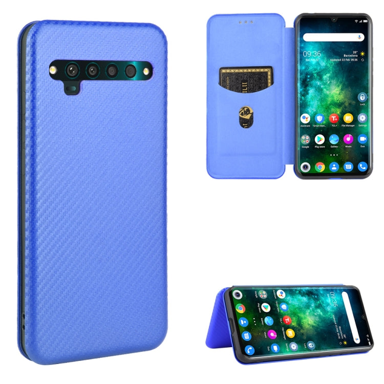 Carbon Fiber Texture Magnetic Horizontal Flip TPU + PC + PU Leather Case with Card Slot, For Nokia 2.3, For Nokia 7.2 & 6.2, For TCL 10 Pro, For TCL 10 Lite