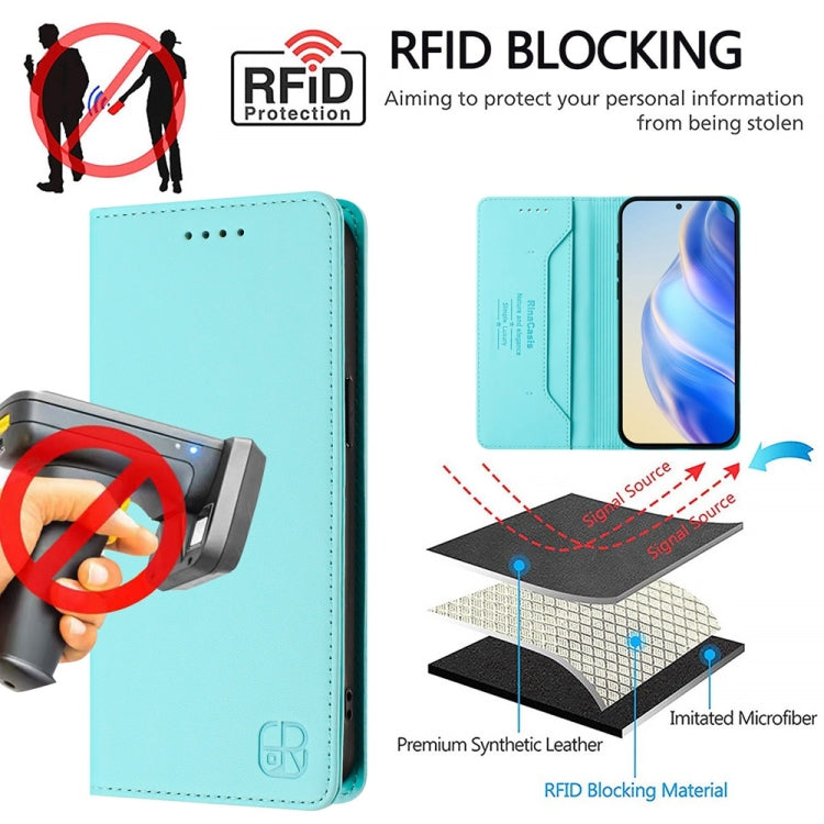 RC01 Dual-Folded Magnetic Suction RFID Leather Phone Case, For Realme 8 4G / 8 Pro 4G