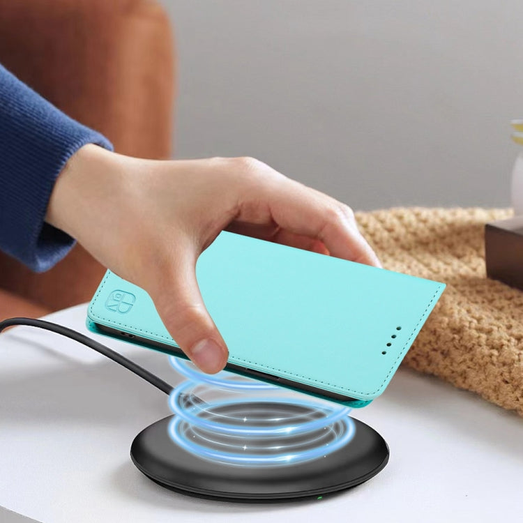 RC01 Dual-Folded Magnetic Suction RFID Leather Phone Case, For Realme 8 4G / 8 Pro 4G