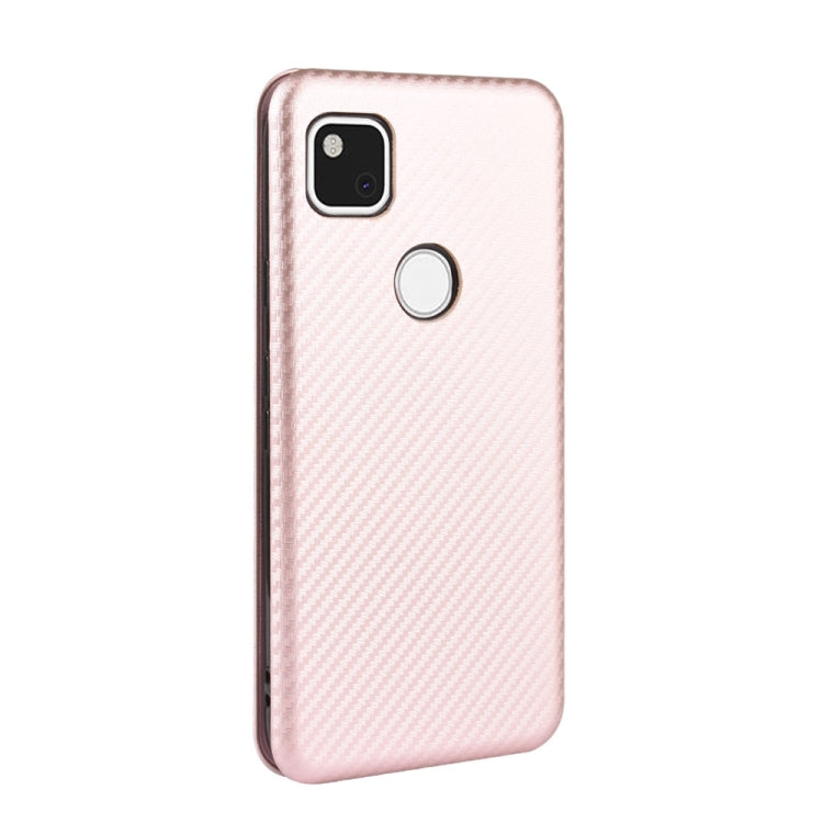 Carbon Fiber Texture Magnetic Horizontal Flip TPU + PC + PU Leather Case with Card Slot, For Google Pixel 4a, For Google Pixel 3 XL, For Google Pixel 3a XL, For Google Pixel 3a