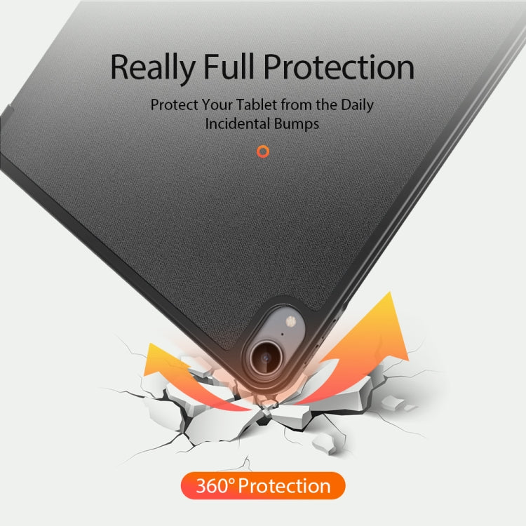 DUX DUCIS Domo Series Horizontal Flip Magnetic TPU + PU Leather Case with Three-folding Holder & Pen Slot & Sleep / Wake-up Function, For iPad Air 11 2025 / 2024 / 2022 / 2020 10.9