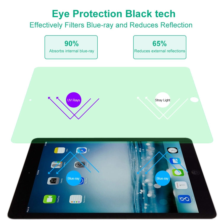 2 PCS 9H 2.5D Eye Protection Green Light Explosion-proof Tempered Glass Film, For iPad 9.7 (2018), For iPad 10.2, For iPad Mini 3 & 2, For iPad Mini 2019 & 4, For iPad Pro 10.5 inch, For iPad Pro 11 inch (2020), For iPad Pro 12.9 inch (2020)