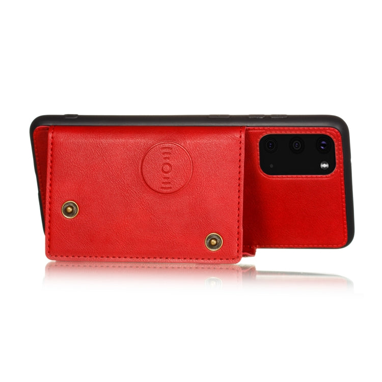 Double Buckle PU + TPU Shockproof Magnetic Protective Case with Card Slot & Holder, For Samsung Galaxy Note 20, For Samsung Galaxy Note 20 Ultra