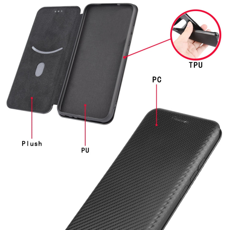 Carbon Fiber Texture Magnetic Horizontal Flip TPU + PC + PU Leather Case with Card Slot, For Samsung Galaxy Note10, For Samsung Galaxy Note10 Plus, For Samsung Galaxy Note20 Ultra, For Samsung Galaxy Note20