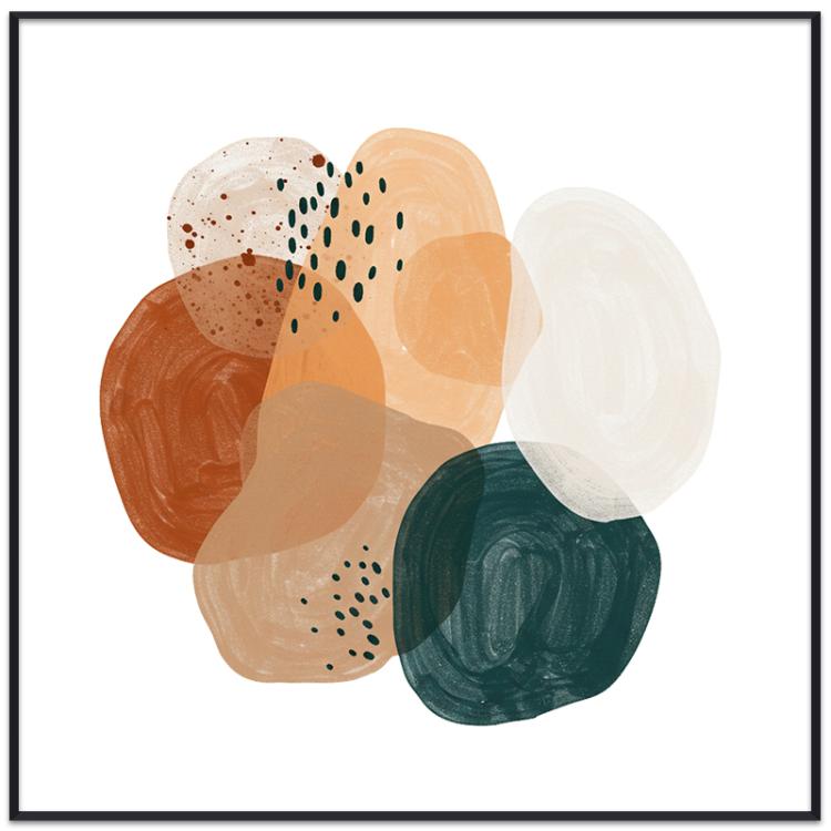 Watercolor Decorative Painting with PS Frame Print On Your Demand, 15x20cm, 20x20cm, 30x30cm, 40x40cm, 50x50cm, 60x60cm, 70x70cm, 80x80cm, 90x90cm