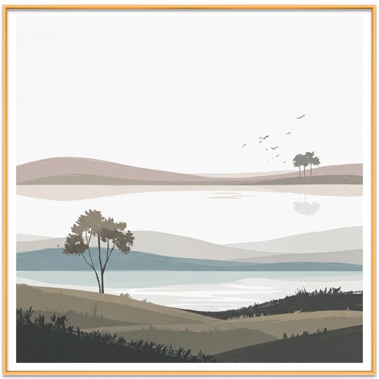 Scenery Decorative Painting with Aluminum Alloy Frame Print On Your Demand, 15x20cm, 20x20cm, 30x30cm, 40x40cm, 50x50cm, 60x60cm, 70x70cm, 80x80cm, 90x90cm
