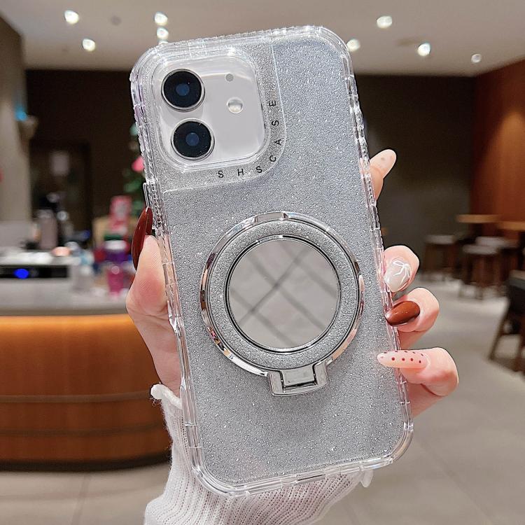 Mirror Holder Glitterr MagSafe Phone Case, For iPhone 13 Pro Max, For iPhone 13 Pro, For iPhone 13, For iPhone 12