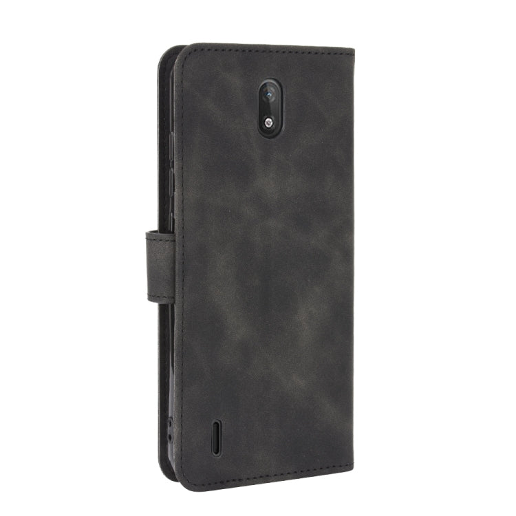 Solid Color Skin Feel Magnetic Buckle Horizontal Flip Calf Texture PU Leather Case with Holder & Card Slots & Wallet, For Nokia C2