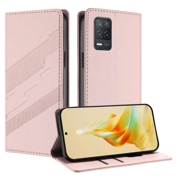 Embossed Multi-functional Wallet Retro Leather Phone Case, For Realme 8 5G, For Realme V11 5G, For Realme GT 5G