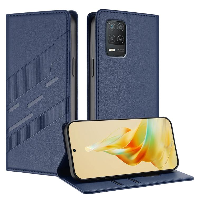 Embossed Multi-functional Wallet Retro Leather Phone Case, For Realme 8 5G, For Realme V11 5G, For Realme GT 5G