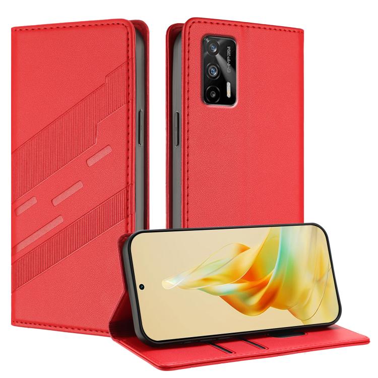 Embossed Multi-functional Wallet Retro Leather Phone Case, For Realme 8 5G, For Realme V11 5G, For Realme GT 5G