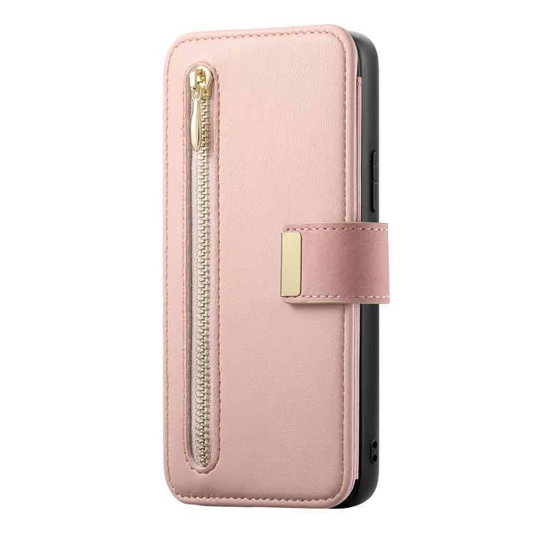 Ring Zipper Wallet RFID Blocking MagSafe Leather Phone Case, For iPhone 17e / 16e, For iPhone 16 Pro Max, For iPhone 16 Pro