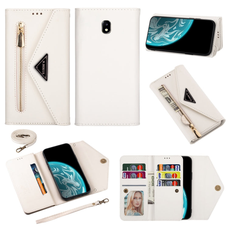 Skin Feel Zipper Horizontal Flip Leather Case with Holder & Card Slots & Photo Frame & Lanyard & Long Rope, For Samsung Galaxy J5 (2017) / J530 EU Version, For Samsung Galaxy J7 (2017) / J730 EU Version, For Samsung Galaxy S7, For Samsung Galaxy S7 edge