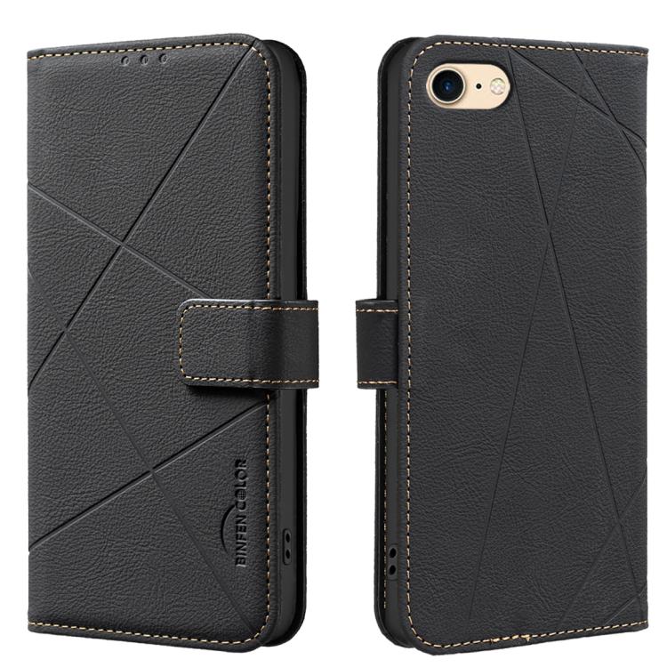 Geometric Pattern RFID Leather Phone Case, For iPhone 6 / 7 / 8 / SE, For iPhone 13 Pro Max, For iPhone 13 Pro, For iPhone 12 / 12 Pro