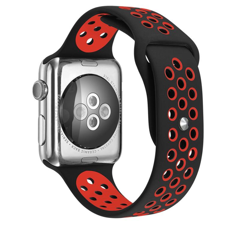 xDfind Two Color Silicone Sports Watch Band, For Apple Watch 46mm / 49mm / 45mm / 44mm, For Apple Watch 42mm / 41mm / 40mm / 38mm