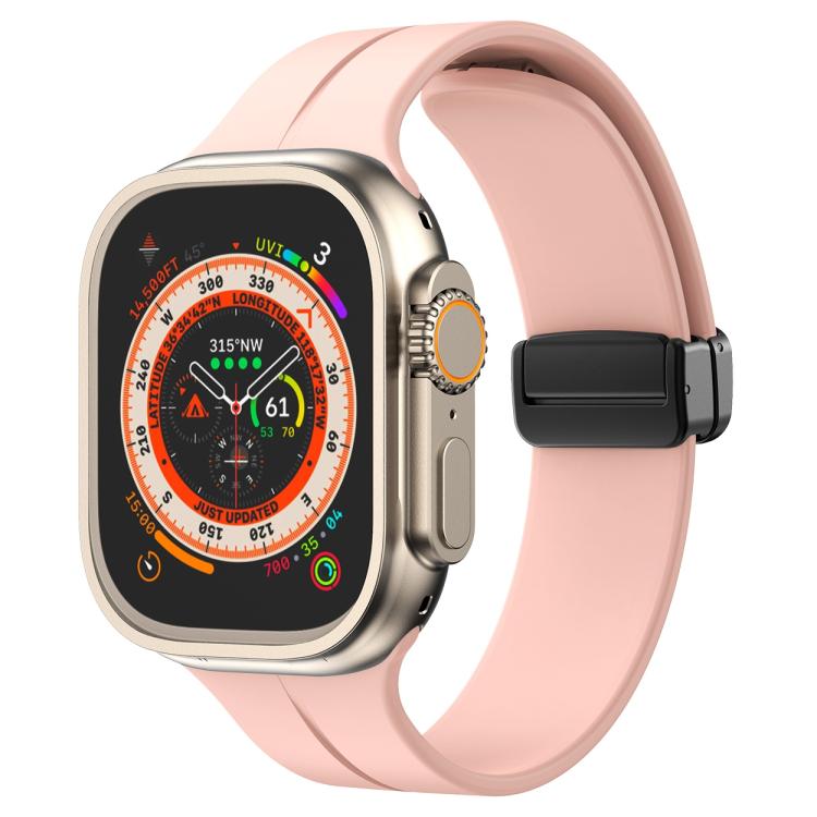 xDfind Solid Color Magnetic Buckle Silicone Watch Band, For Apple Watch 46mm / 49mm / 45mm / 44mm, For Apple Watch 42mm / 41mm / 40mm / 38mm