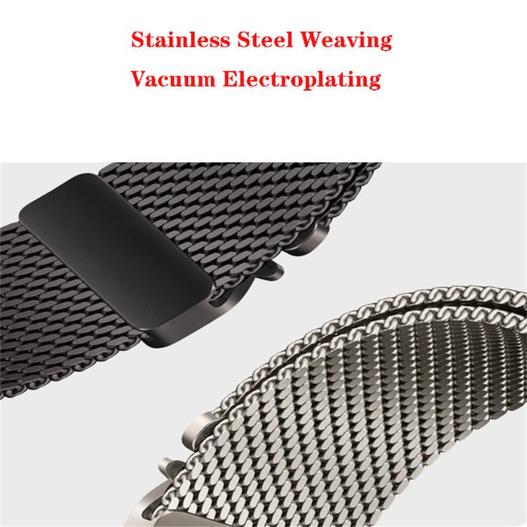 xDfind Umbrella Buckle Fine Mesh Milanese Stainless Steel Watch Band, For Apple Watch 46mm / 49mm / 45mm / 44mm Fine Mesh, For Apple Watch 42mm / 41mm / 40mm / 38mm Fine Mesh
