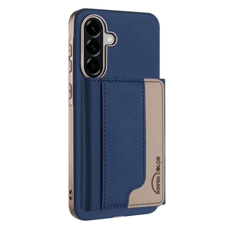 Colour Matching Horizontal Magnetic Card Bag RFID MagSafe Phone Case, For Samsung Galaxy A25, For Samsung Galaxy A55
