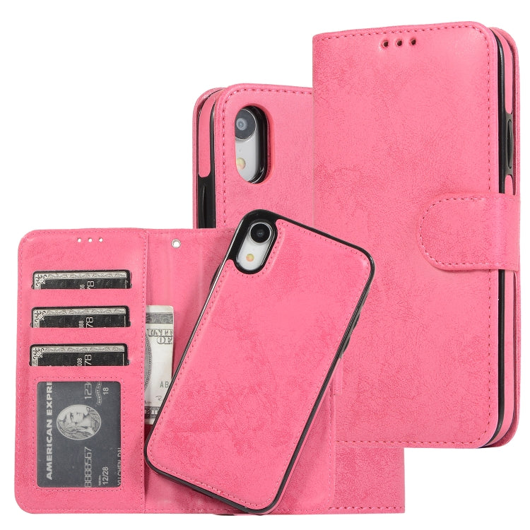 KLT888-2 Retro 2 in 1 Detachable Magnetic Horizontal Flip TPU + PU Leather Case with Holder & Card Slots & Photo Frame & Wallet, For iPhone XR, For iPhone XS Max, For iPhone 12 mini, For iPhone 12 / 12 Pro