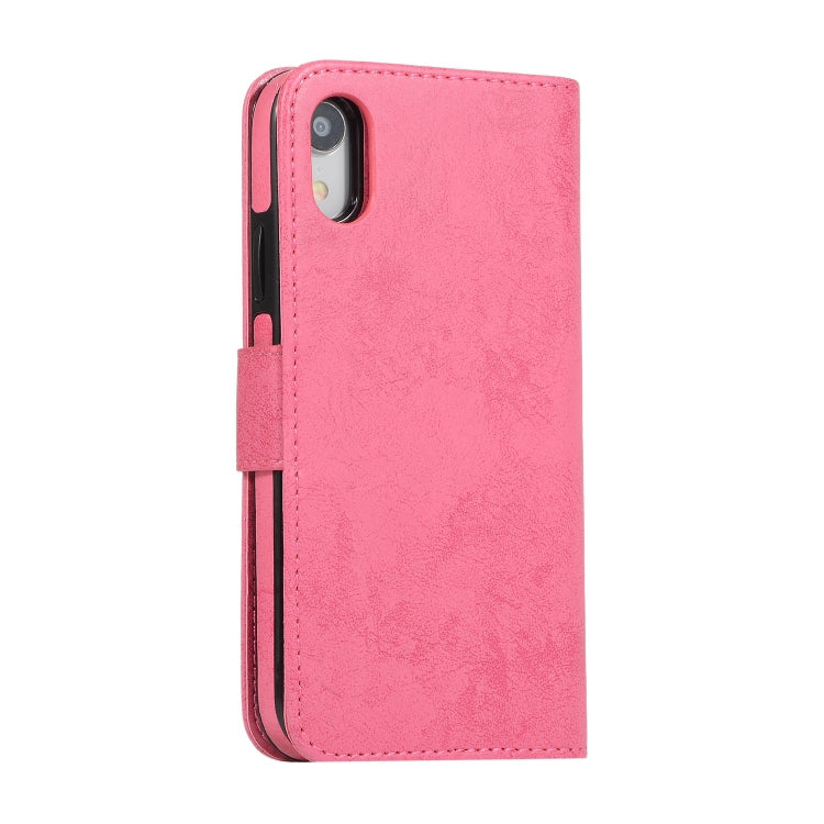 KLT888-2 Retro 2 in 1 Detachable Magnetic Horizontal Flip TPU + PU Leather Case with Holder & Card Slots & Photo Frame & Wallet, For iPhone XR, For iPhone XS Max, For iPhone 12 mini, For iPhone 12 / 12 Pro