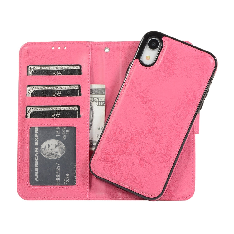 KLT888-2 Retro 2 in 1 Detachable Magnetic Horizontal Flip TPU + PU Leather Case with Holder & Card Slots & Photo Frame & Wallet, For iPhone XR, For iPhone XS Max, For iPhone 12 mini, For iPhone 12 / 12 Pro