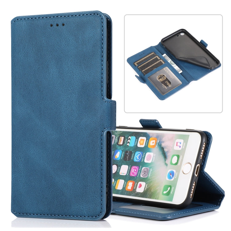 Retro Magnetic Closing Clasp Horizontal Flip Leather Case with Holder & Card Slots & Photo Frame & Wallet, For iPhone 6, For iPhone 6 Plus, For iPhone SE 2022 / SE 2020 / 8 / 7, For iPhone 8 Plus / 7 Plus