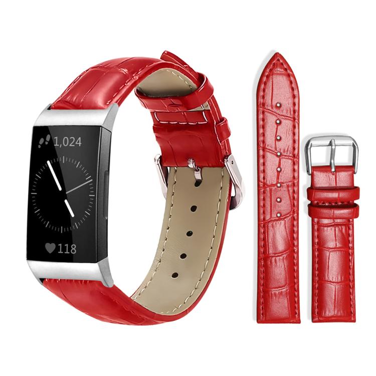 xDfind Bamboo Texture Pin Buckle Leather Watch Band, For Fitbit Inspire 2 / Ace 3 14mm, For Fitbit Versa 2/Versa/Versa Lite/Blaze 22mm, For Fitbit Charge 4 / 3 18mm
