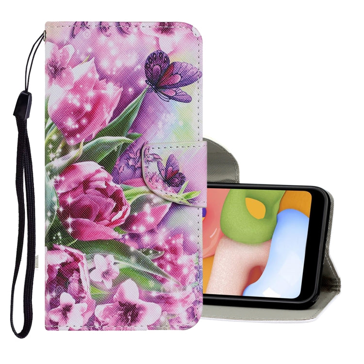 Coloured Drawing Pattern Horizontal Flip PU Leather Case with Holder & Card Slots & Wallet & Lanyard, For Samsung Galaxy A51