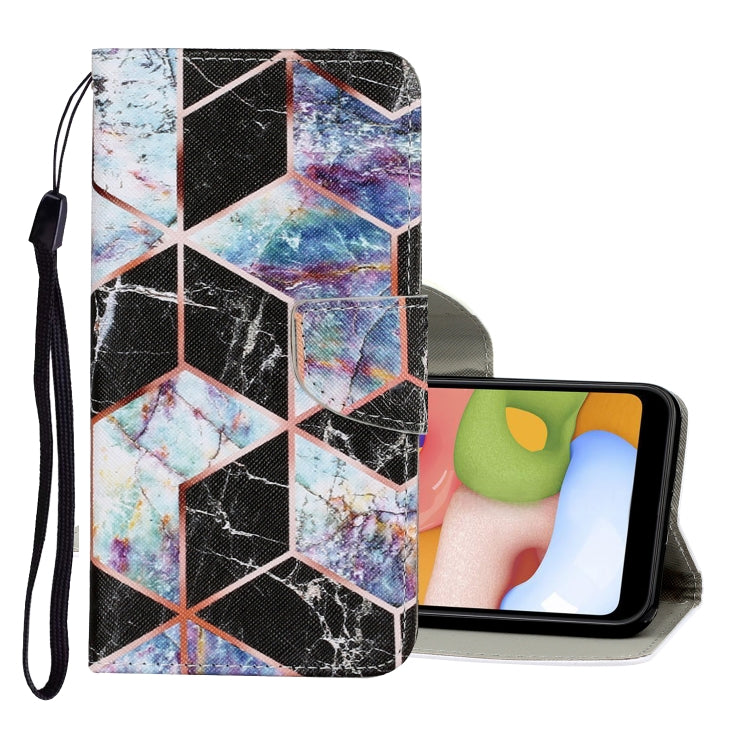 Coloured Drawing Pattern Horizontal Flip PU Leather Case with Holder & Card Slots & Wallet & Lanyard, For Samsung Galaxy A51