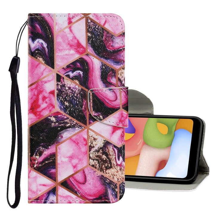 Coloured Drawing Pattern Horizontal Flip PU Leather Case with Holder & Card Slots & Wallet & Lanyard, For Samsung Galaxy A51
