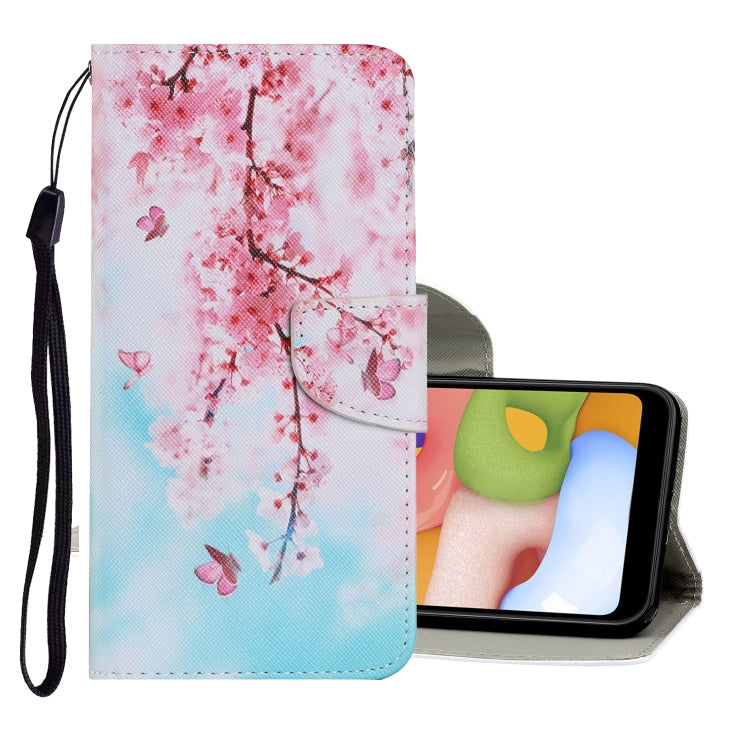 Coloured Drawing Pattern Horizontal Flip PU Leather Case with Holder & Card Slots & Wallet & Lanyard, For Samsung Galaxy A70