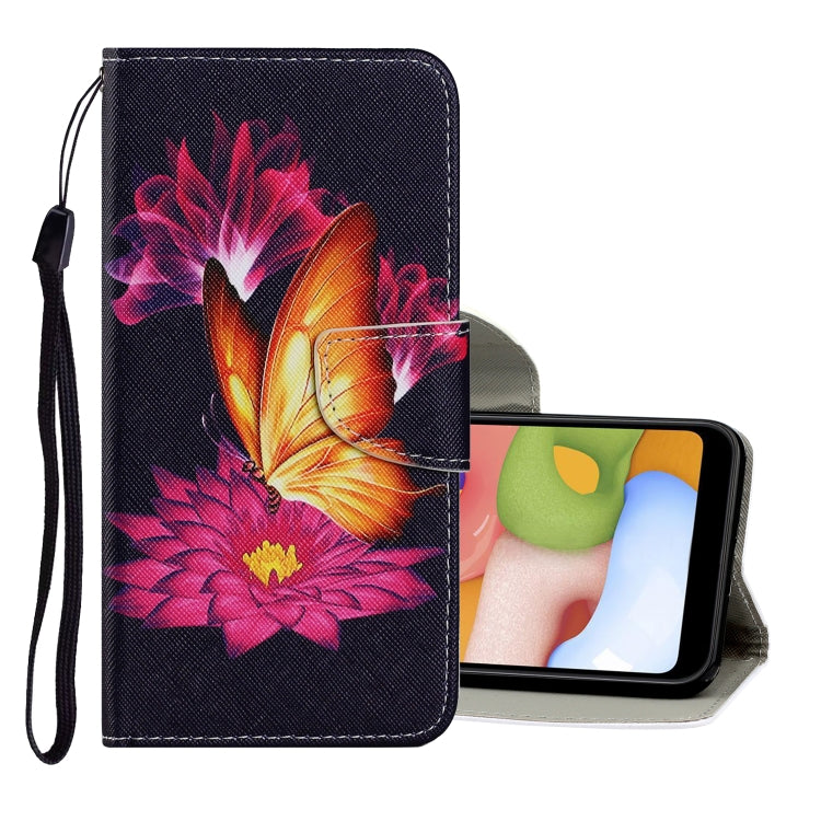 Coloured Drawing Pattern Horizontal Flip PU Leather Case with Holder & Card Slots & Wallet & Lanyard, For Samsung Galaxy A70