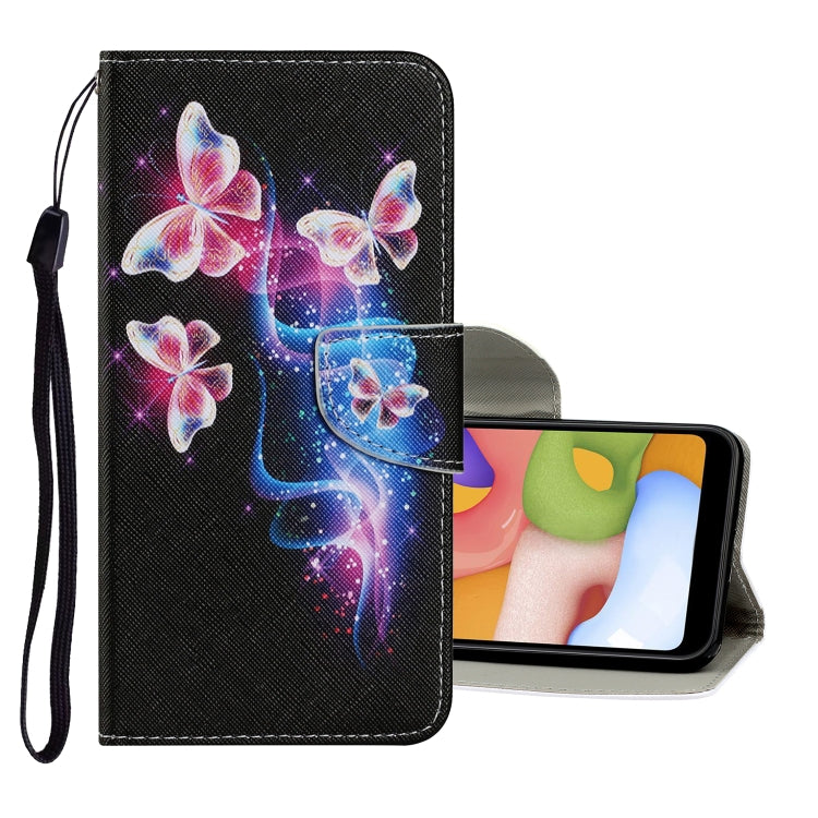 Coloured Drawing Pattern Horizontal Flip PU Leather Case with Holder & Card Slots & Wallet & Lanyard, For Samsung Galaxy A70