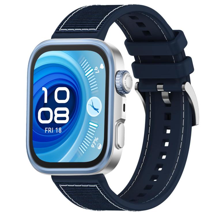 xDfind Hybrid Nylon Braid Silicone Watch Band, For Huawei Watch Fit4 / Fit3 / Fit4 Pro 20mm, For Huawei Watch D2 22mm