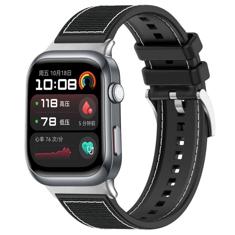 xDfind Hybrid Nylon Braid Silicone Watch Band, For Huawei Watch Fit4 / Fit3 / Fit4 Pro 20mm, For Huawei Watch D2 22mm