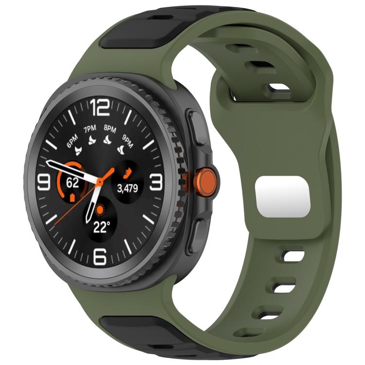 xDfind Dual Color Silicone Watch Band, For Galaxy Watch9 / 8 / 8 Classic