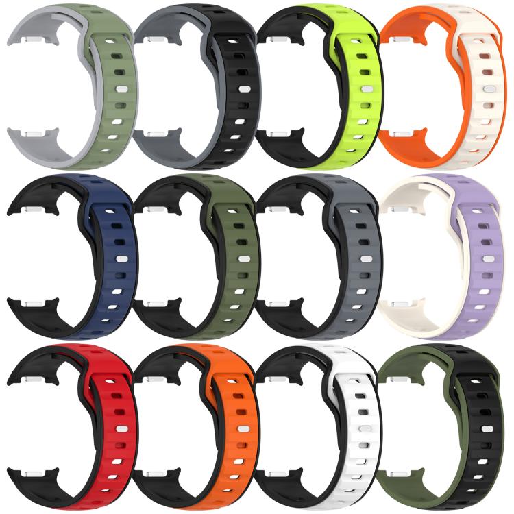 xDfind Dual Color Silicone Watch Band, For Galaxy Watch9 / 8 / 8 Classic