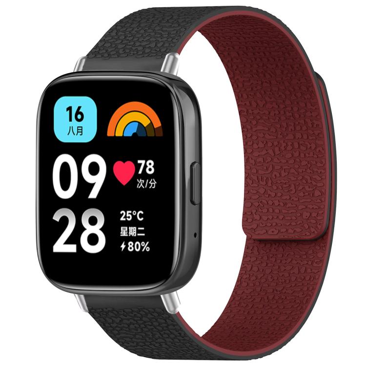xDfind Litchi Texture Magnetic Silicone Watch Band, For Redmi Watch 3 Active/Watch 3 Lite, For Redmi Watch 3
