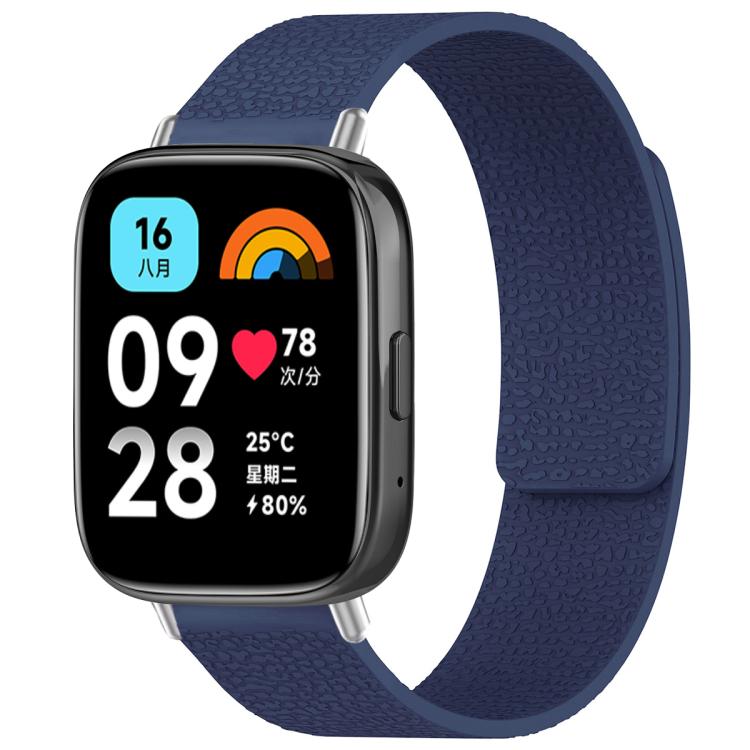 xDfind Litchi Texture Magnetic Silicone Watch Band, For Redmi Watch 3 Active/Watch 3 Lite, For Redmi Watch 3