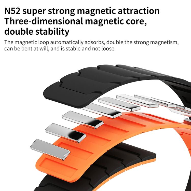 xDfind Magnetic Silicone Watch Band, For Garmin Forerunner 35/30/35J 20mm