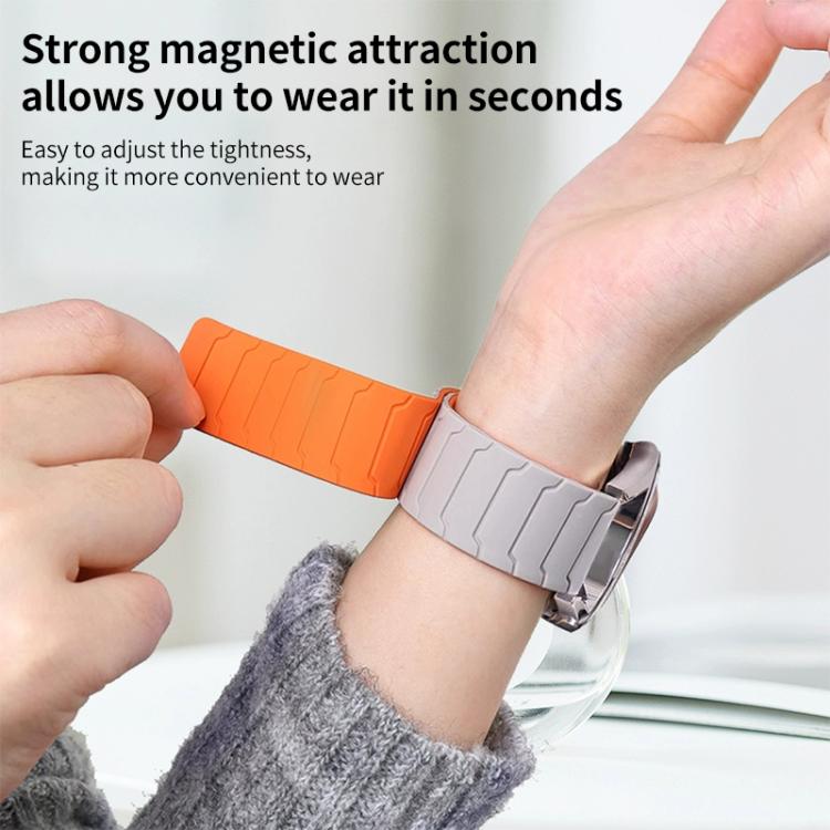 xDfind Magnetic Silicone Watch Band, For Garmin Forerunner 35/30/35J 20mm