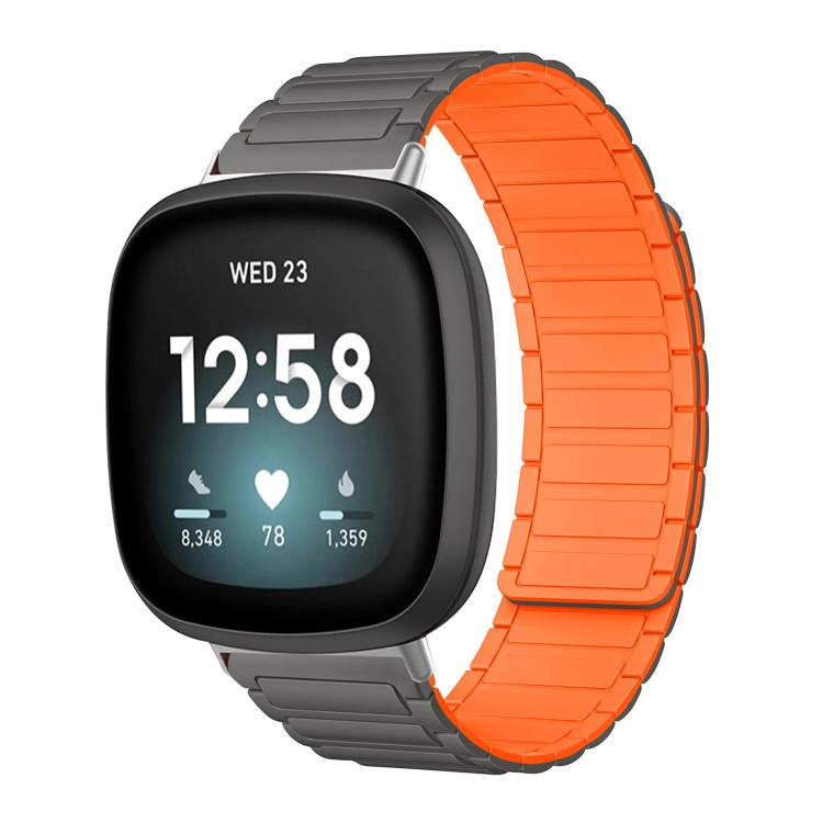 xDfind I-shaped Magnetic Silicone Watch Band, For Fitbit Versa 4 / 3 / Sense 2 / Sense