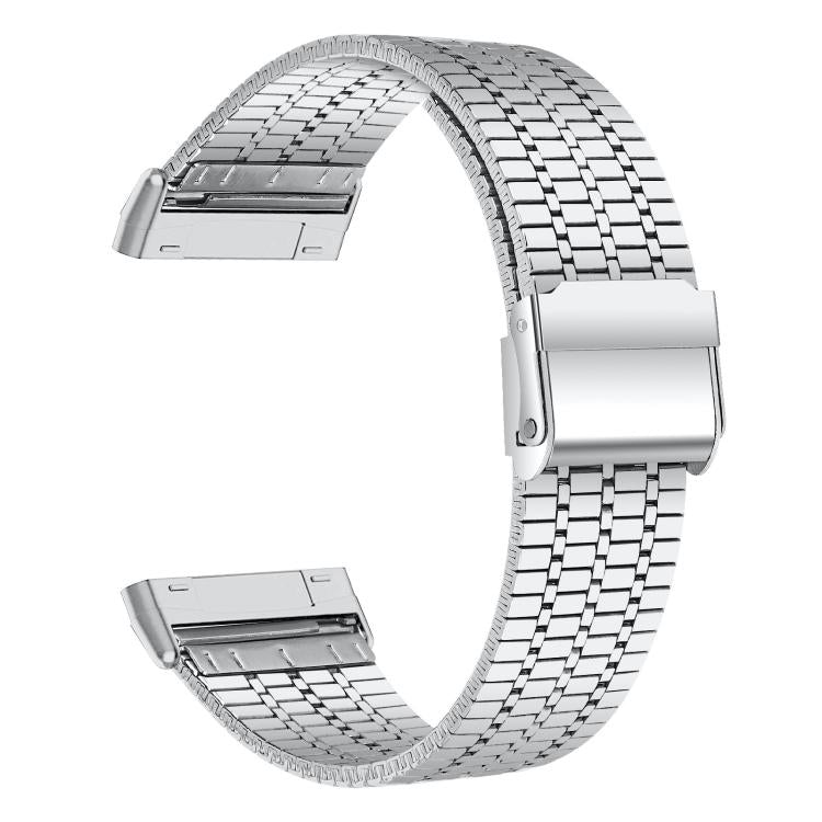 xDfind Seven Beads Buckle Stainless Steel Watch Band, For Fitbit Versa 4 / 3 / Sense 2 / Sense
