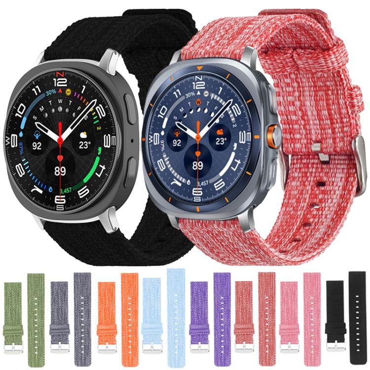 xDfind Nylon Canvas Watch Band, For Galaxy Watch Ultra2 2026 / 2025 / 1 2024, For Galaxy Watch9 / 8 / 8 Classic, For Samsung Galaxy Watch 7 / 6 / 5 / FE