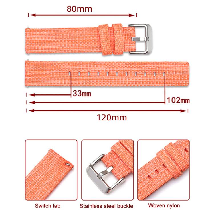 xDfind Nylon Canvas Watch Band, For Galaxy Watch Ultra2 2026 / 2025 / 1 2024, For Galaxy Watch9 / 8 / 8 Classic, For Samsung Galaxy Watch 7 / 6 / 5 / FE
