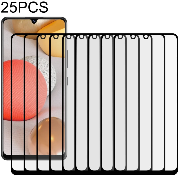 25 PCS Full Glue Full Screen Tempered Glass Film, For Samsung Galaxy A42 5G ( 25pcs), For Samsung Galaxy M01 Core (25 PCS), For Samsung Galaxy A71 5G UW (25 PCS), For Samsung Galaxy S20 FE 5G (25 PCS)