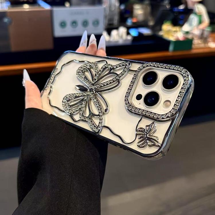 Hollow Butterfly Electroplating TPU Phone Case, For iPhone 18 Pro, For iPhone 18 Pro Max, For iPhone 17 Pro Max, For iPhone 17 Pro, For iPhone 17, For iPhone 16 Pro Max