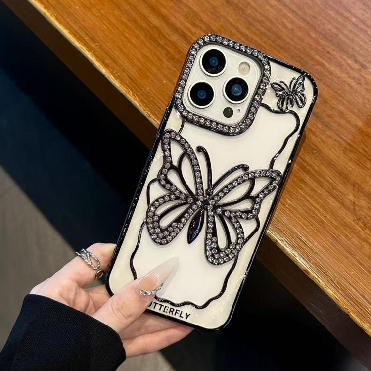 Hollow Butterfly Electroplating TPU Phone Case, For iPhone 15, For iPhone 14 Plus, For iPhone 14, For iPhone 14 Pro, For iPhone 14 Pro Max, For iPhone 13 Pro Max