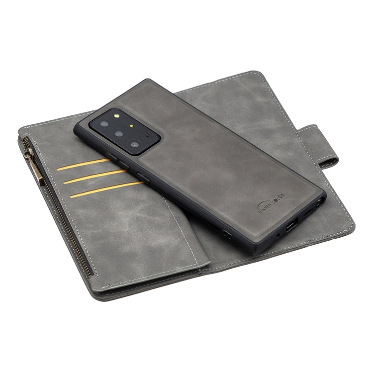 Skin Feel Detachable Magnetic Zipper Horizontal Flip PU Leather Case with Multi-Card Slots & Holder & Wallet & Photo Frame & Lanyard, For Samsung Galaxy Note20 Ultra, For Samsung Galaxy Note20, For iPhone 12 mini, For iPhone 12 / 12 Pro                ...